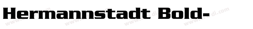 Hermannstadt Bold字体转换